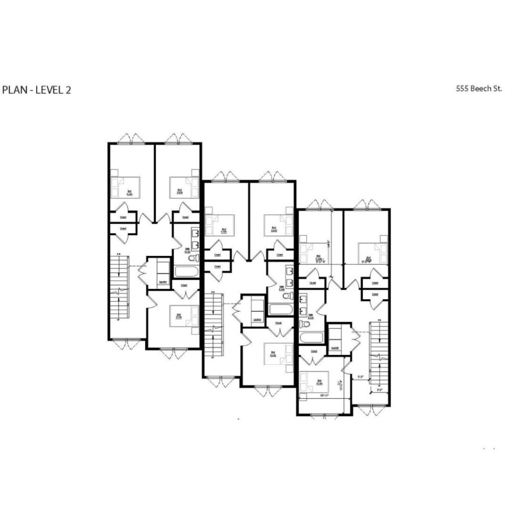 555 Beech is a three-townhouse development that reflects ArnoldAnd’s belief in thoughtful, contextual infill.