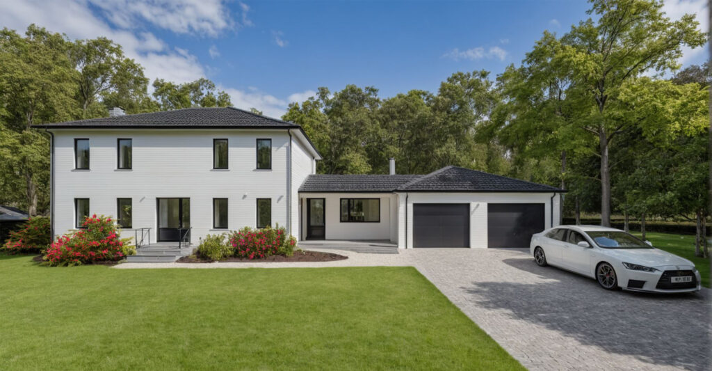 Windmill House Center Entrance Colonial Renovation
