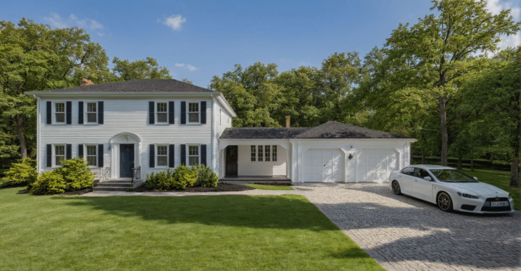 Windmill House Center Entrance Colonial Renovation