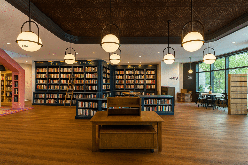 Molly’s Bookstore, a beloved independent shop with a flagship in Melrose, is opening its second location, this time in the heart of Allston’s growing biotech and academic corridor. Nestled within King Street Properties’ latest development, the new Molly’s Bookstore brings color, curiosity, and community engagement to a rapidly changing neighborhood. This bookstore isn’t just about retail, it’s a cultural signal. Just blocks from Harvard Business School, Harvard Medical School, and a wave of new construction, it serves as a warm, welcoming anchor for the area’s future residents, researchers, families, and readers of all ages.